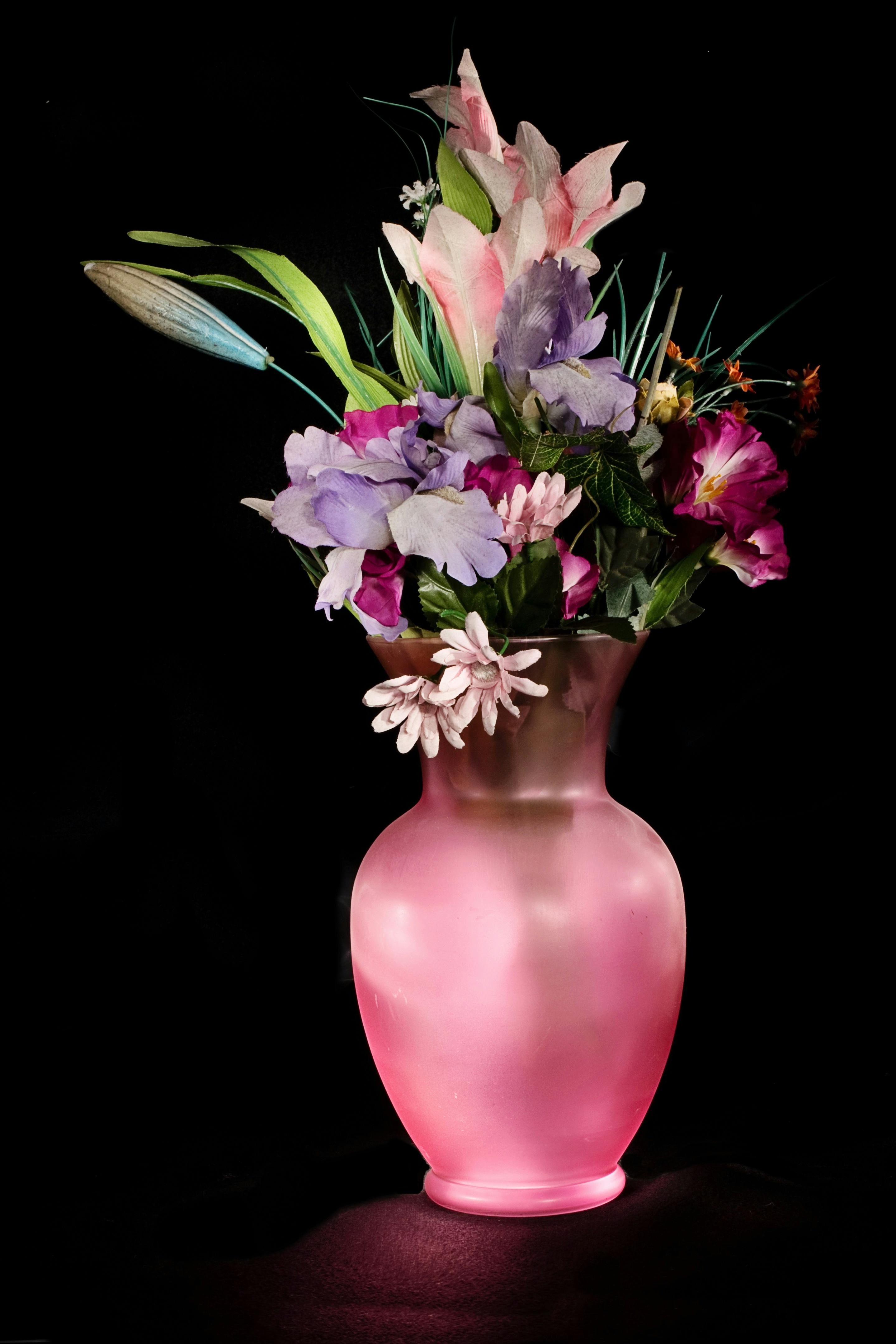 Ribbed Ceramic Vase